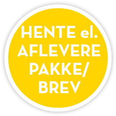 Jeg skal hente eller aflevere min pakke eller brev i Møntens pakkeshop og posthus.