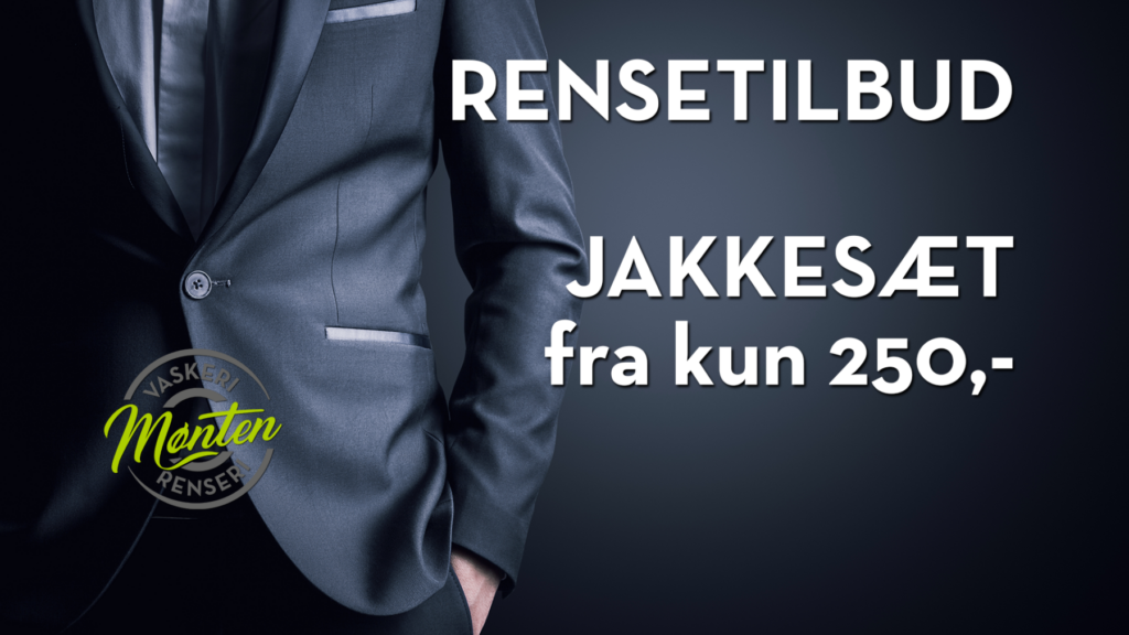 tilbud! renseri helsinge - billig rens af jakkesæt.